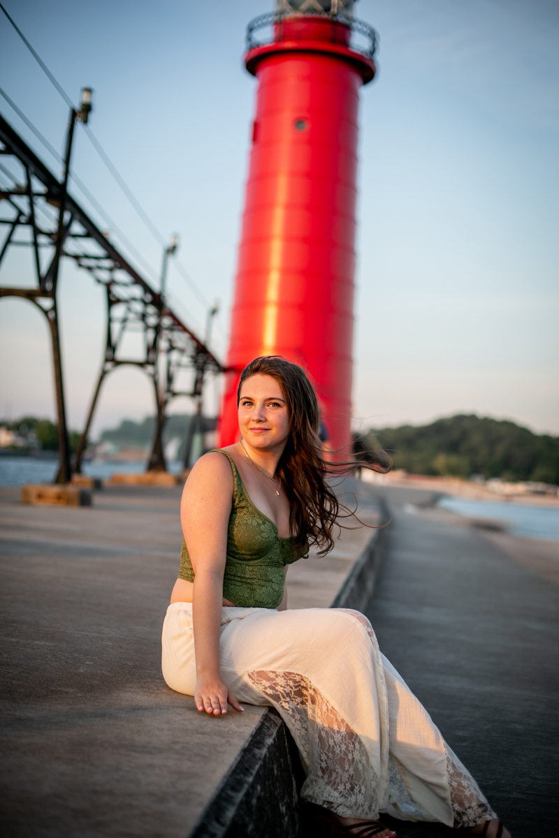 senior pictures on the lakeshore