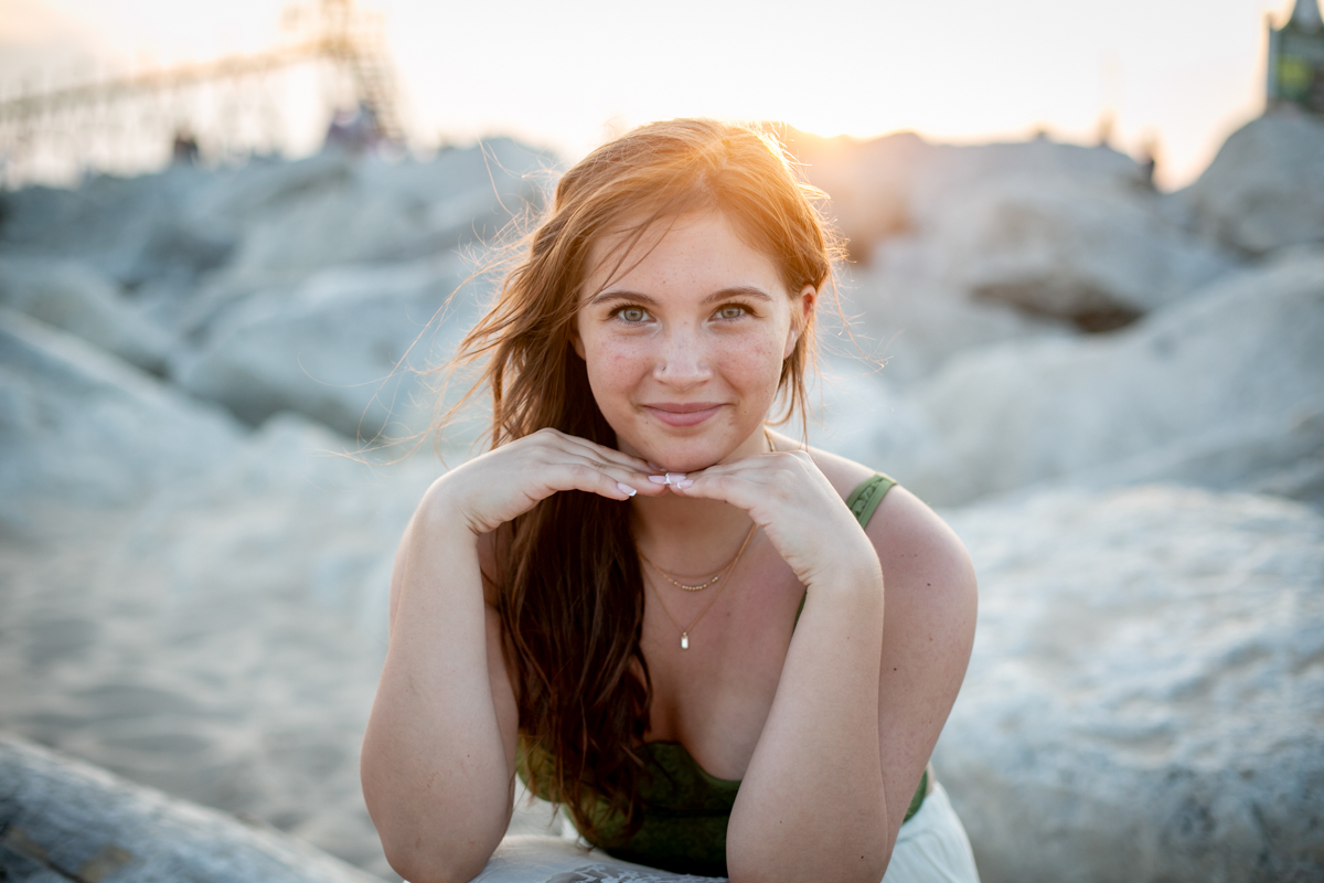 senior pictures on the lakeshore